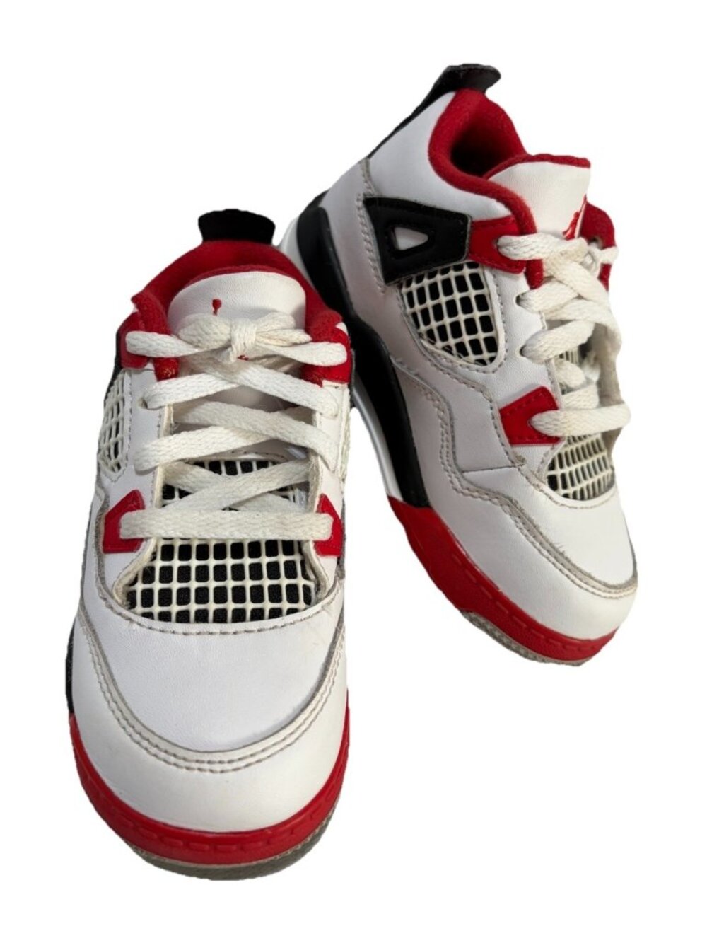 Nike Air Jordan 4 PS Retro Thunder BQ7670-160 White Black Red Kid’s Size 8C